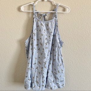 Hollister Small Floral Flowey Tank Top Blouse